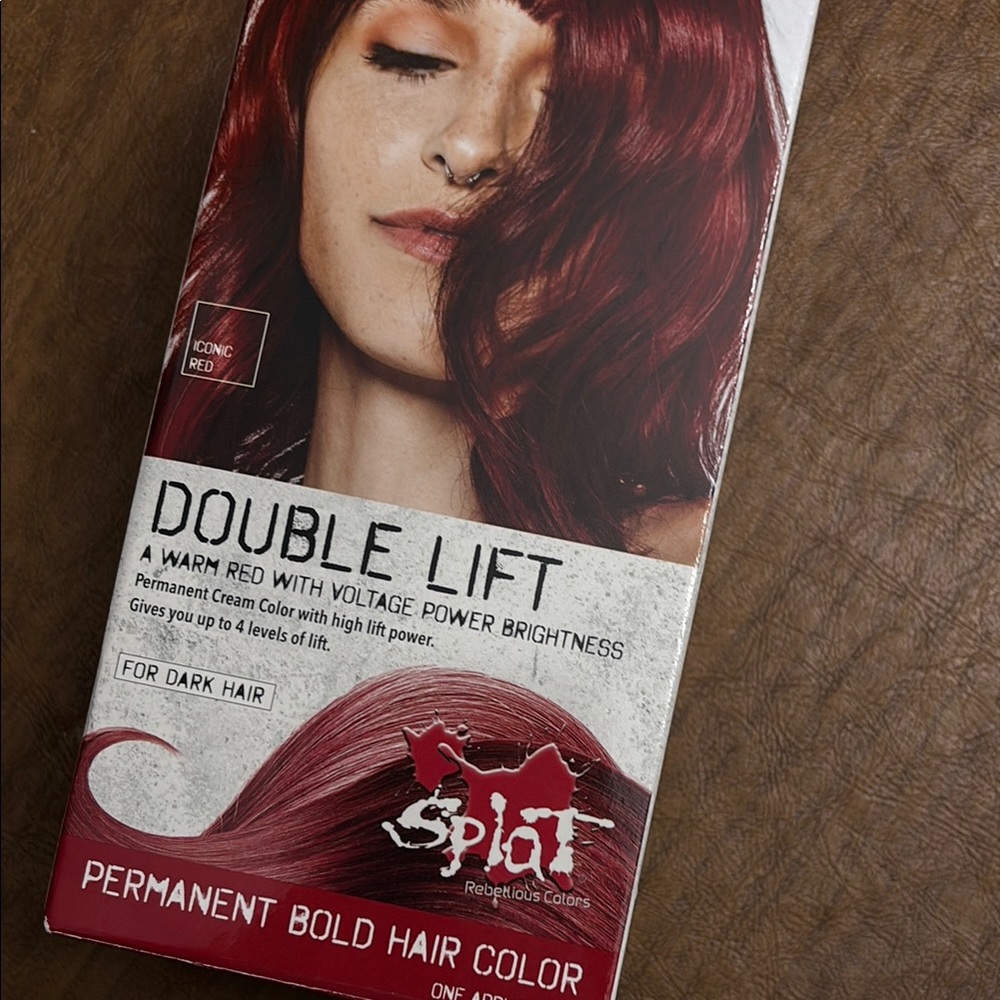 Splat Double Lift Permanent Bold Hair Color - Iconic Red